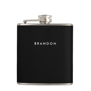 Flasques Flacons Personnalisés Noirs Pour Hommes