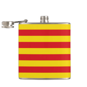 Flasques Flamme patriotique avec Drapeau de Catalogne