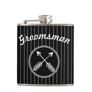 Flasques Flèches Traversées Du Groomsman N'Importe Quel Fla