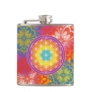 Flasques Fleur de vie mandala zen