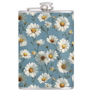 Flasques Fleur marguerite en bleu incomparable