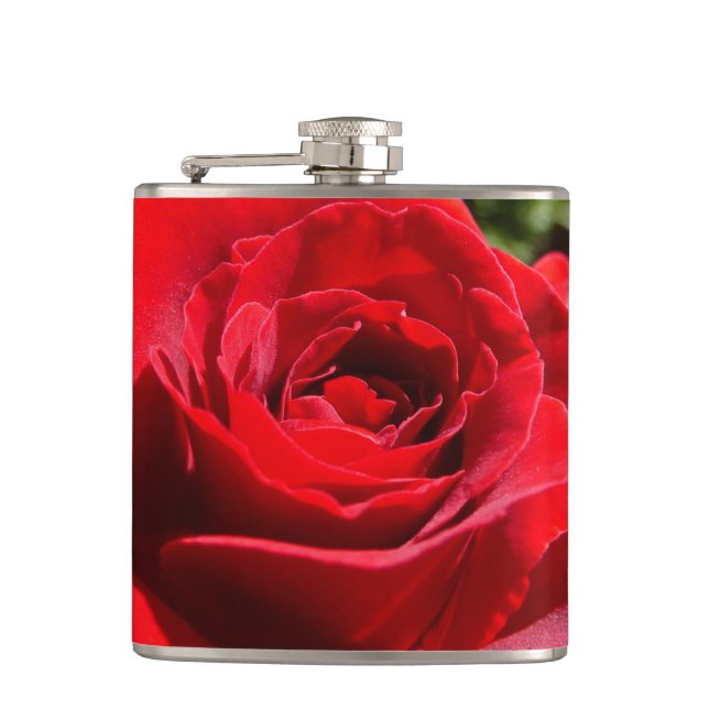 Flasques Fleur rose rouge vif Belle florale (Devant)