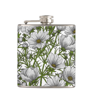 Flasques Fleurs cosmos blanches