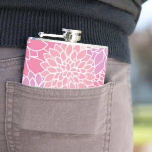 Flasques Fleurs Dahlia, Motif De Fleurs, Dahlia Rose