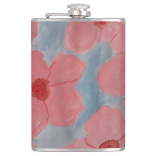 Flasques Fleurs rose bonbon