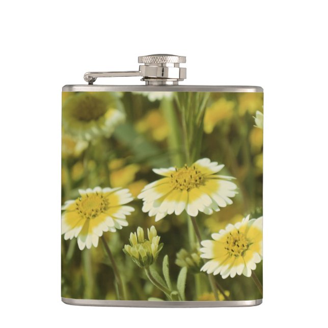 Flasques Fleurs sauvages Jaune et Blanc Tournesols (Devant)