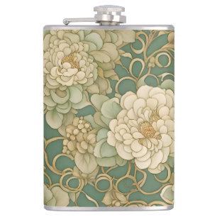 Flasques Flore nostalgique en teintes Vintages