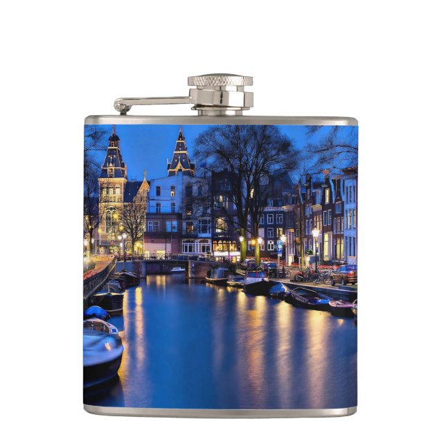 Flasques Fond d'écran de nuit Amsterdam-67657 (Devant)