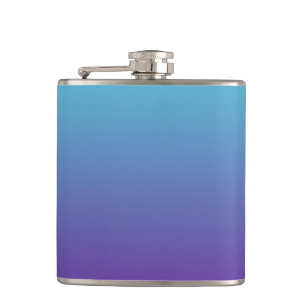 Flasques Fond dégradé simple bleu turquoise violet