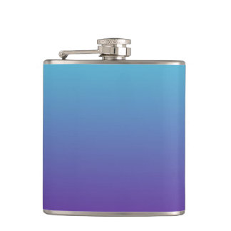 Flasques Fond dégradé simple bleu turquoise violet
