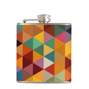 Flasques Fond vintage de motif de triangles