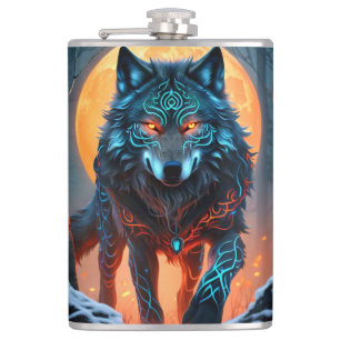 Flasques Forêt Lune de Loup Celtique