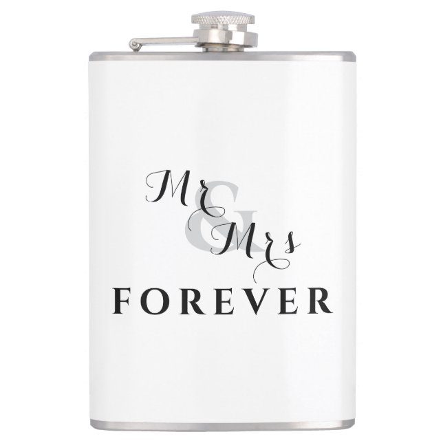 Flasques Forever Love Mr & Mrs Mariage Flask (Devant)