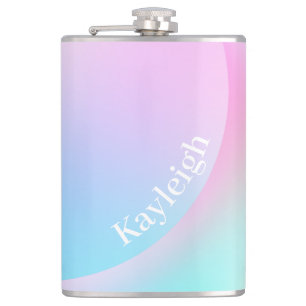 Flasques Forme de dégradé pastel doux arc-en-ciel