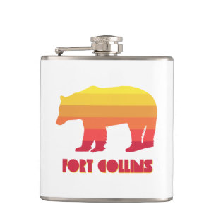 Flasques Fort Collins Colorado Ours arc en ciel