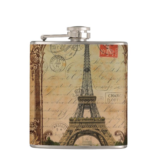 Flasques francais moderne vintage paris tour eiffel (Devant)
