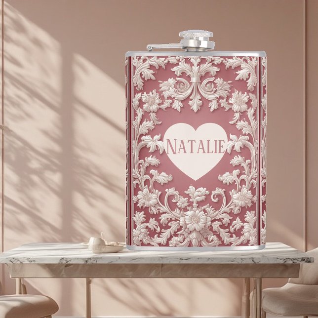 Flasques French Country Opulent Baroque Scrollwork Grandeur (French Country Opulent Baroque Scrollwork Grandeur Flask)