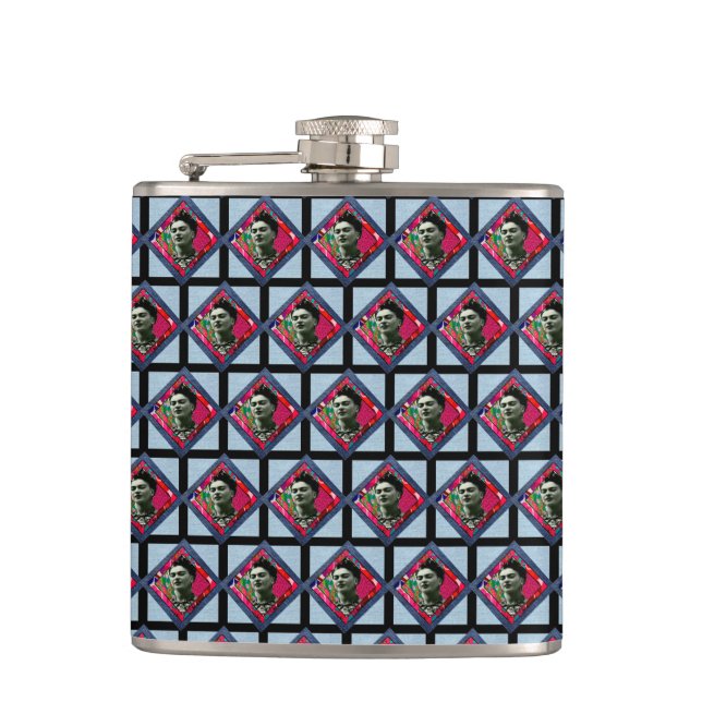 Flasques Frida Kahlo Retro Pink Denim (Devant)