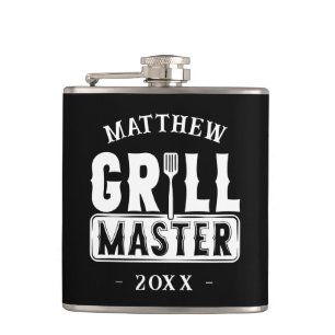 Flasques Funny BBBQ Grill Master Barbecue personnalisé King