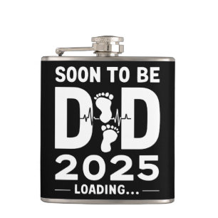 Flasques Futur Papa Prévu 2025 Nouveau Papa À Venir