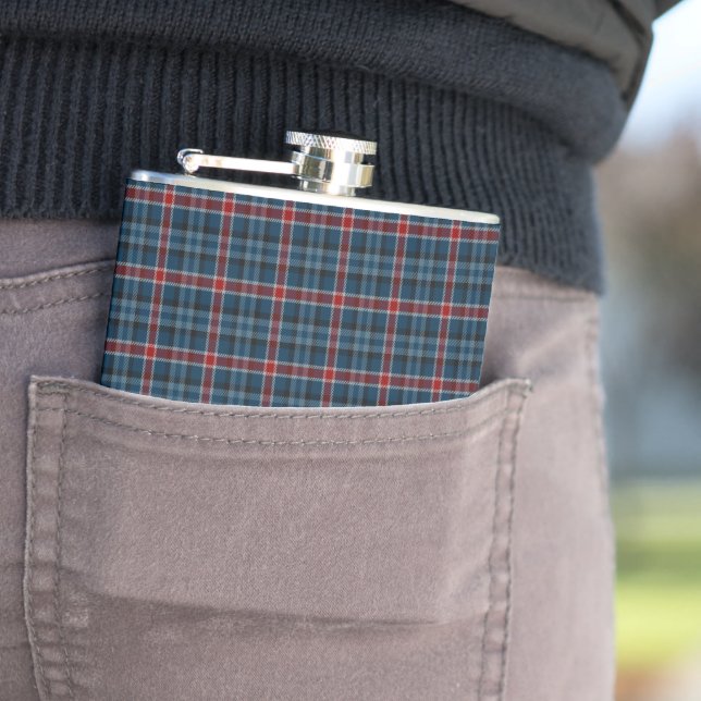 Flasques Gandy, Clan Tartan, Motif plaid de Myrton (En situation)