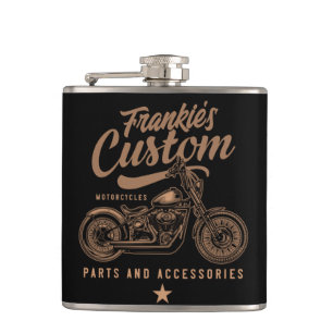 Flasques Garage de moto personnalisé pour motard Bobber