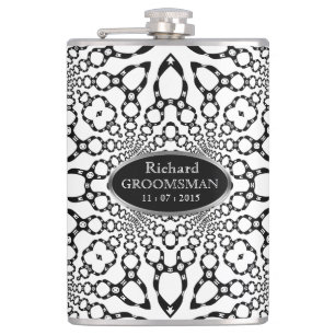 Flasques Géométrie du faisceau de cuir Personnaliser le bal