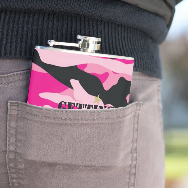 Flasques GI Jane Camouflage Militaire Future Mariée (En situation)