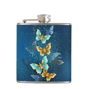 Flasques Golden butterflies