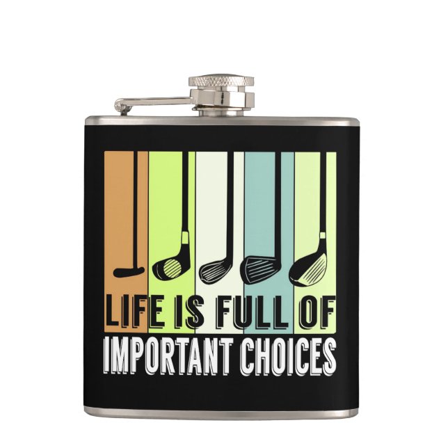 Flasques Golf Funny Life Choices Clubs (Devant)