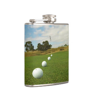 Flasques Golf Le Jeu, Fiole De Hip Emballée De Vinyle