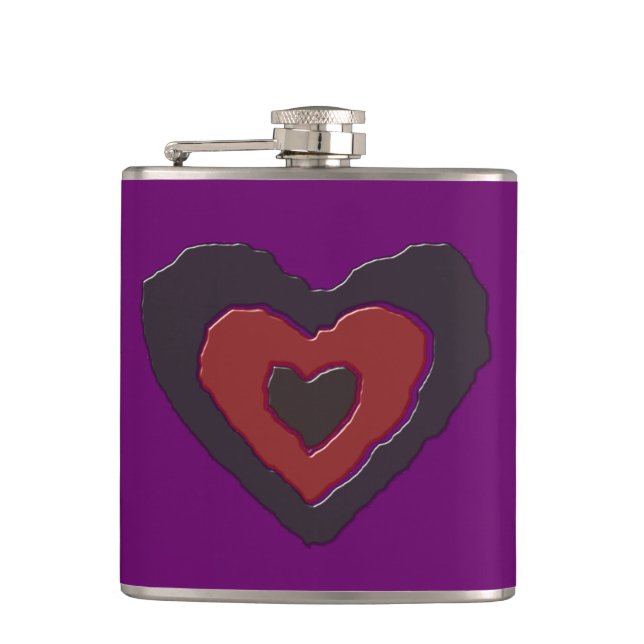 Flasques Gothique Fondre amour Fiole de coeur (Devant)