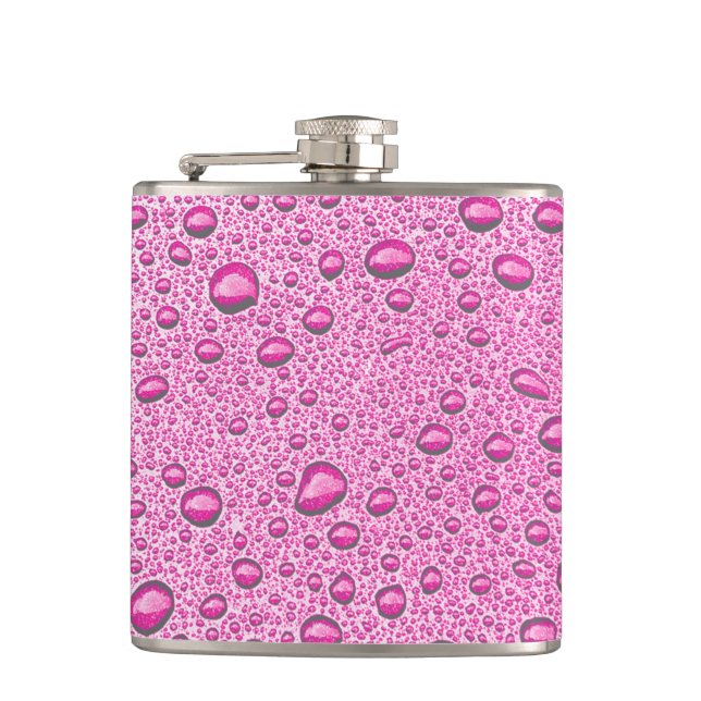Flasques gouttelettes d'eau roses chaudes (Devant)