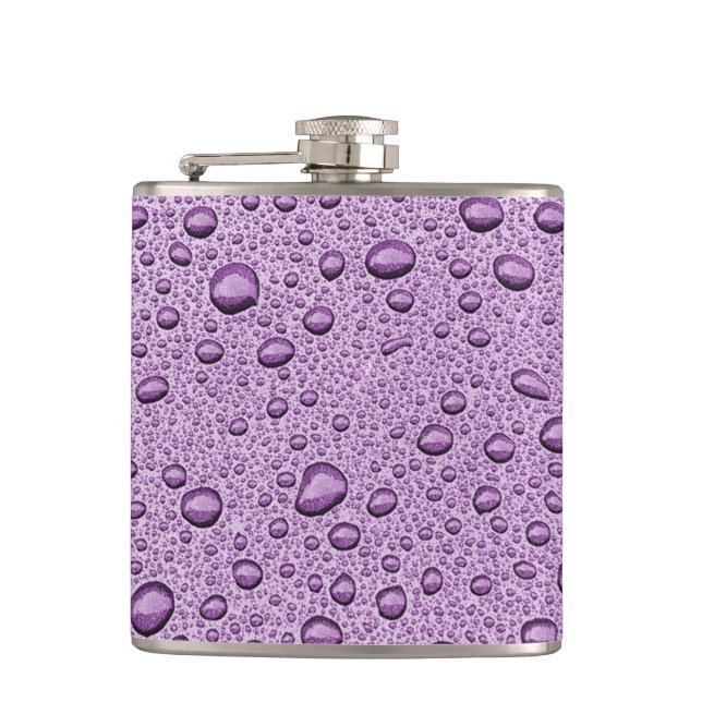 Flasques gouttelettes d'eau violette (Devant)