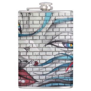 Flasques Graffiti de fille asiatique