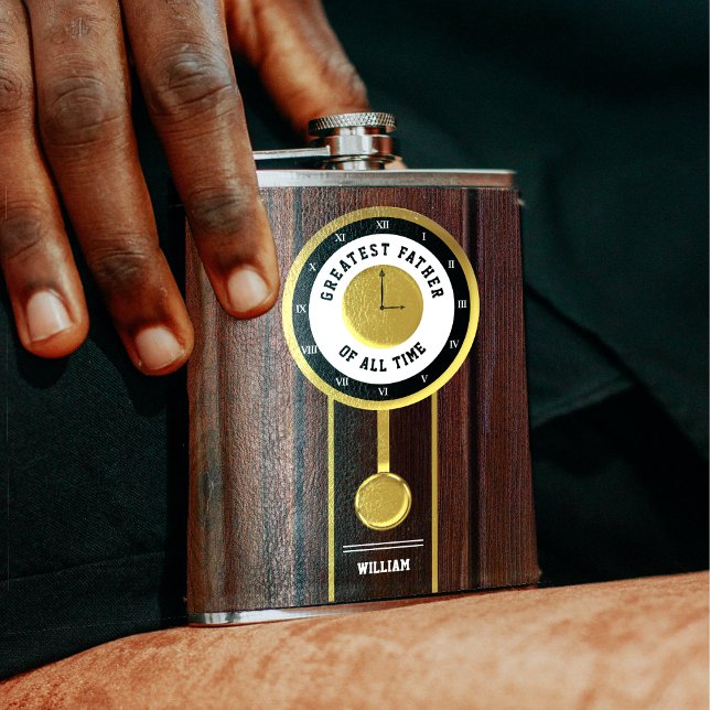 Flasques Grand Père de tous les temps grand-père Horloge (Greatest Father of all Time Grandfather Clock Flask)