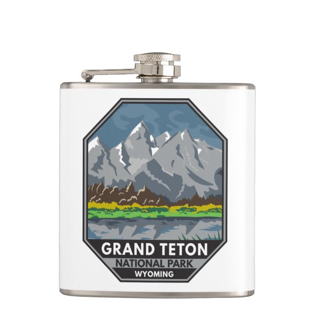 Flasques Grand Teton National Park Wyoming Vintage (Devant)