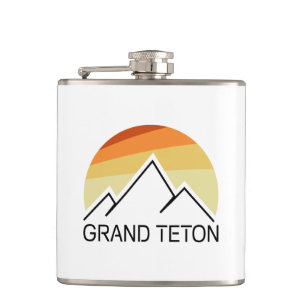 Flasques Grand Teton Wyoming Retro