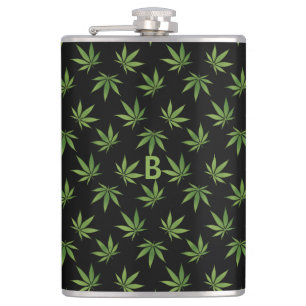 Flasques Grands monogramme/nom facultatifs du motif   de