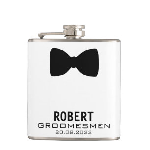 Flasques Graphique de la fiole de Groomsmen personnalisée a
