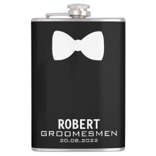 Flasques Graphique de la fiole de Groomsmen personnalisée a
