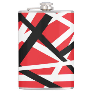 Flasques Graphique rouge, noir et blanc