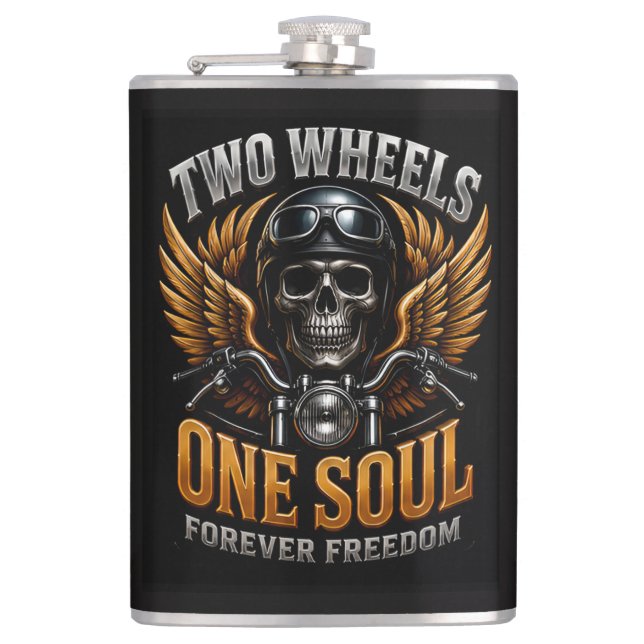 Flasques Graphisme de liberté pour motards 🦅 🏍️ (Devant)
