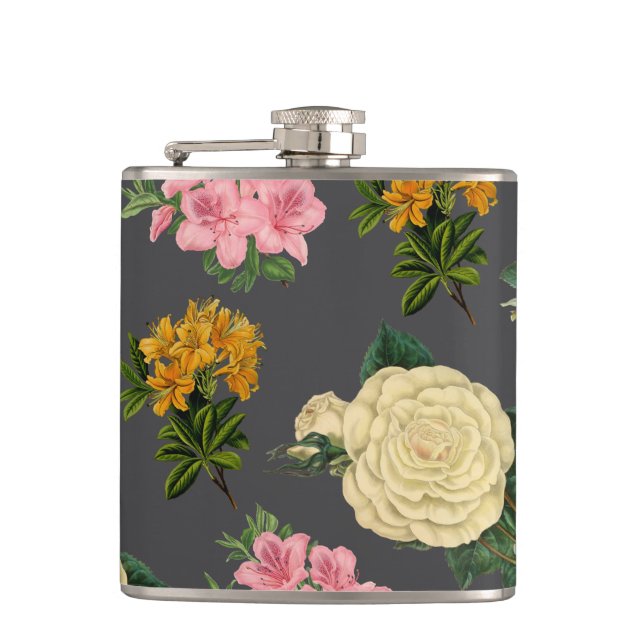 Flasques Grey Vintage Floral (Devant)