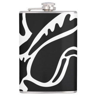Flasques Gribouillis Abstraits Noir et blanc 4 sur 8