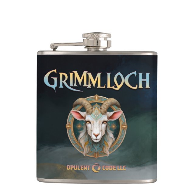 Flasques Grimmloch Emblème de la Chèvre Jeu de rôle fantast (Devant)