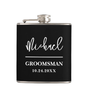 Flasques Groomsmen personnalisé Best Man Don