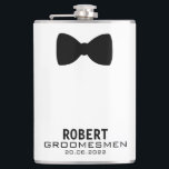 Flasques Groomsmen Wedding Party Nom personnalisé<br><div class="desc">Groomsmen Wedding Party Nom personnalisé Flask. Choisissez la taille dans le menu d'options.</div>