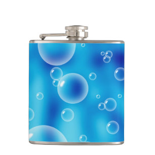 Flasques Grosses bulles bleues rebondissantes