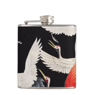 Flasques Grues volantes : Japonais Bird Kimono Art